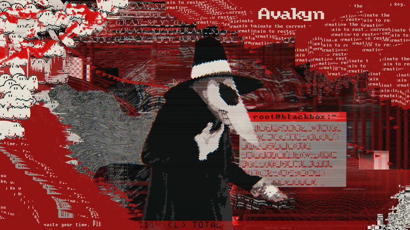 glitch art, red, digital art, Spy Vs Spy