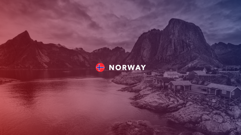 Norway, monochrome, gradient
