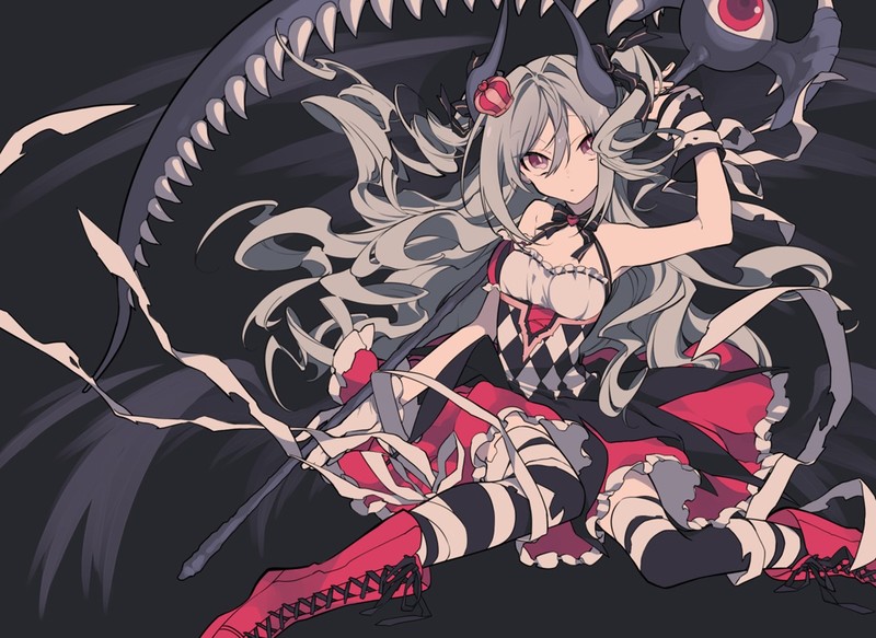 anime, anime girls, illustration, demon girl