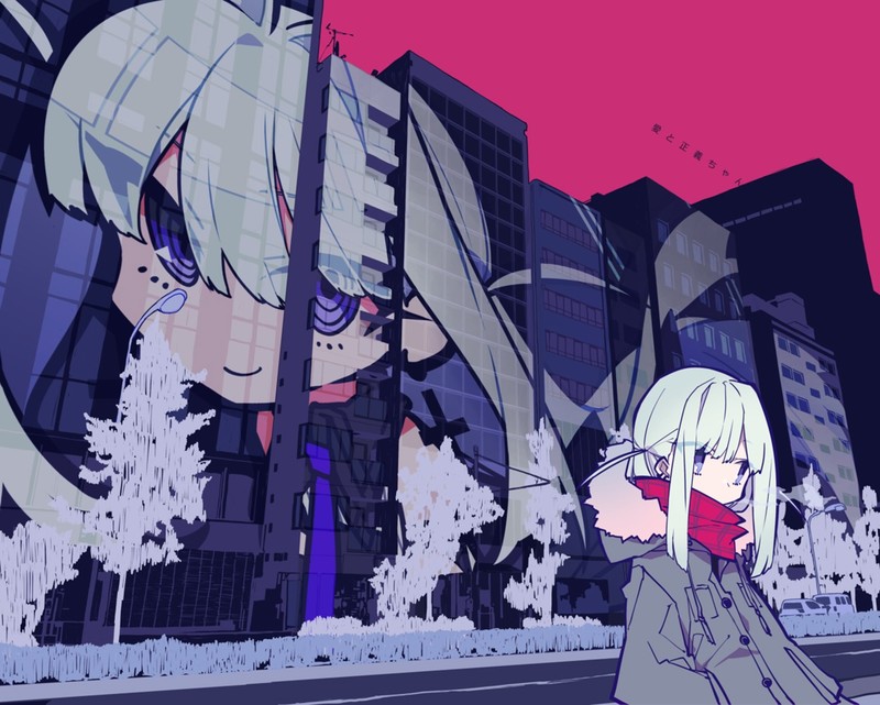 anime, art installation, illustration, anime girls