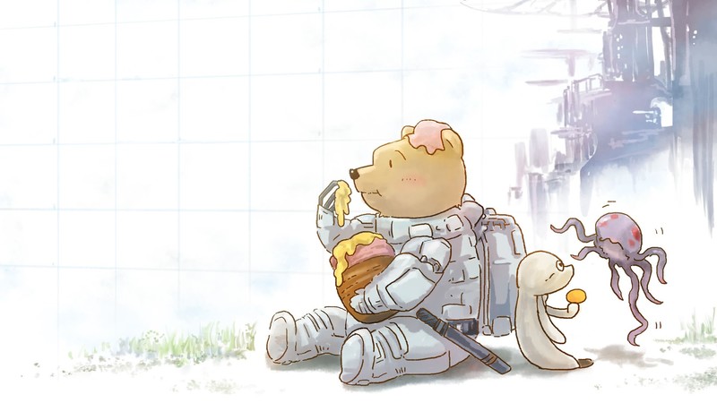 Knights of Sidonia, Winnie the Pooh, honey, crossover, Gauna, Shiraui Tsumugi