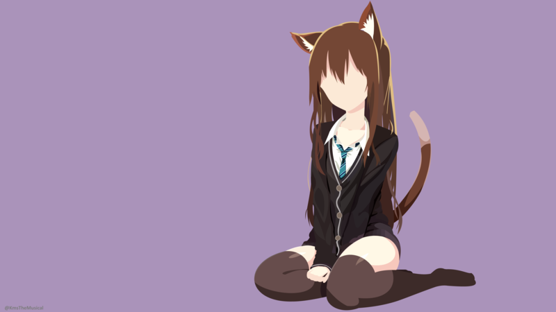 anime girls, original characters, neko ears, tail, cat girl