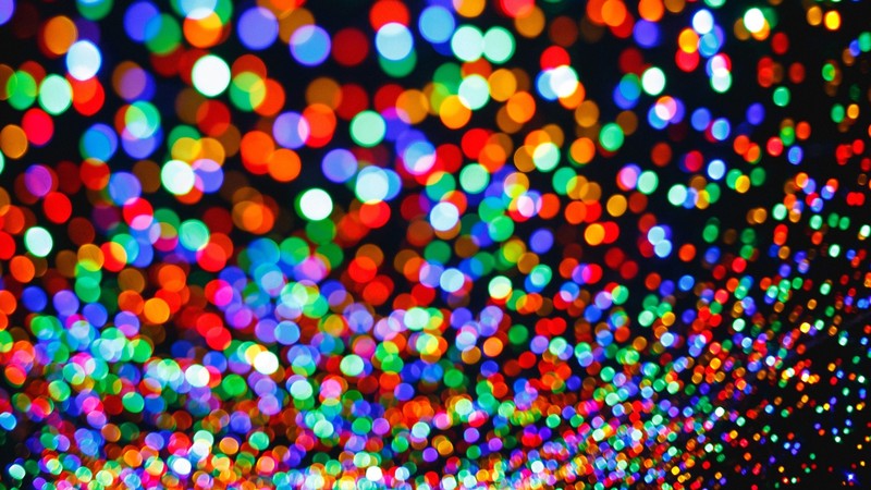 colorful, abstract, photography, lights, bokeh, dark background, blurred, circle