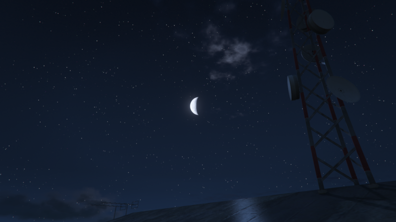 Grand Theft Auto, video game art, screen shot, Moon, night sky, video games, PC gaming