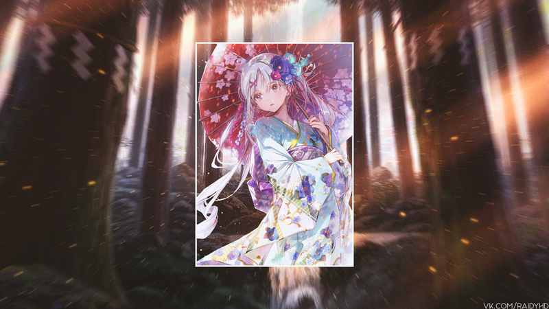 anime, anime girls, picture-in-picture