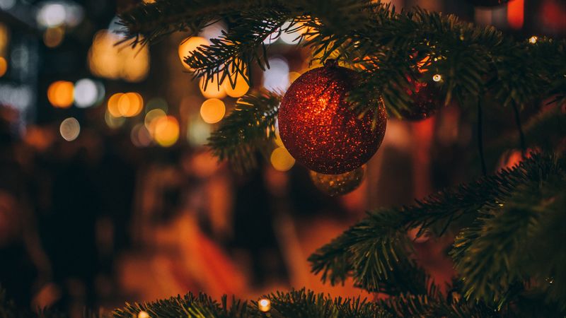 christmas toy, tree, christmas, new year, blur, decoration, 4k