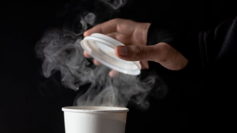 glass, steam, hand, hot, 4k