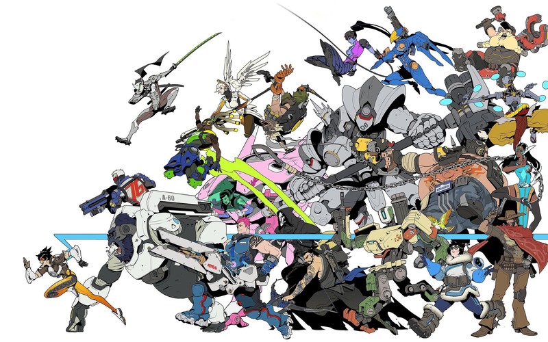 video games, Overwatch, video game characters, Tracer (Overwatch), Reinhardt (Overwatch), Soldier: 76, Lúcio (Overwatch), Genji, Mercy, D.Va (Overwatch), Junkrat, Hanzo, widowmaker, Pharah, Symmetra, McCree, Mei, Bastion, Roadhog, Zenyatta, Zarya, Winston, Reaper (Overwatch), Pharah (Overwatch), Winston (Overwatch), Zarya (Overwatch), Roadhog (Overwatch), Zenyatta (Overwatch), Bastion (Overwatch), Mei (Overwatch), McCree (Overwatch), Symmetra (Overwatch), Torbjörn (Overwatch), Widowmaker (Overwa