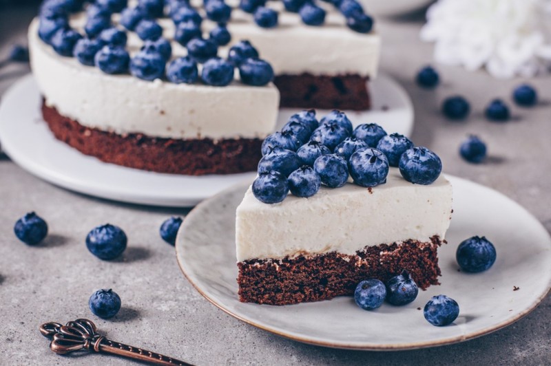 blueberries, food, berries, fruit, sweets, cake, pie
