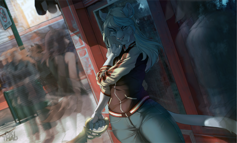 furry, blonde, animals, Anthro