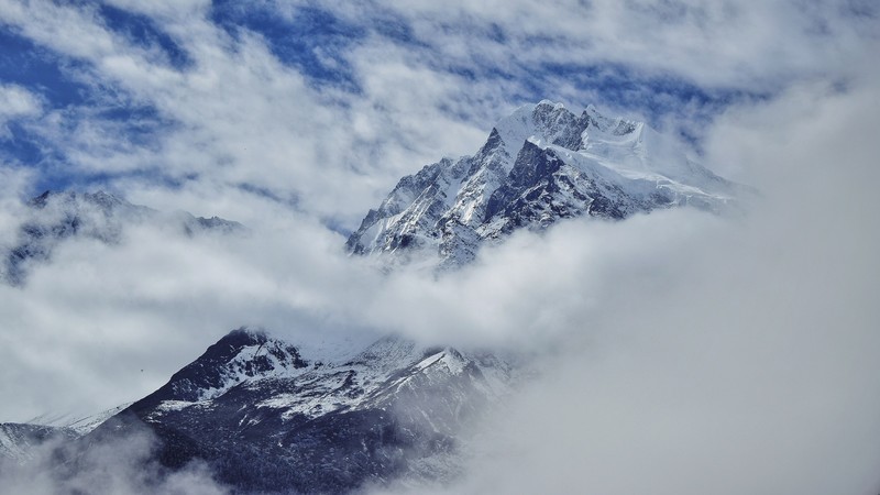 snow, mountains, nature, landscape, snowy peak
