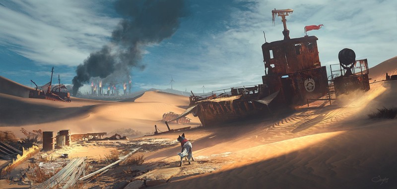 digital art, artwork, Mad Max, Mad Max (game), video game art, video games, desert, apocalyptic