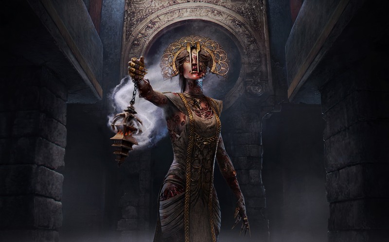 illustration, Dead by Daylight, video games, women, creepy, fantasy art, video game art