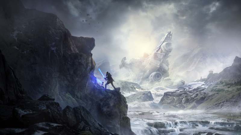 Star Wars, Jedi, fallen order, video games, video game art, lightsaber, Jedi: Fallen Order