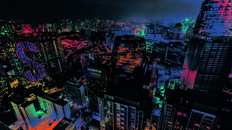 digital art, city, cityscape