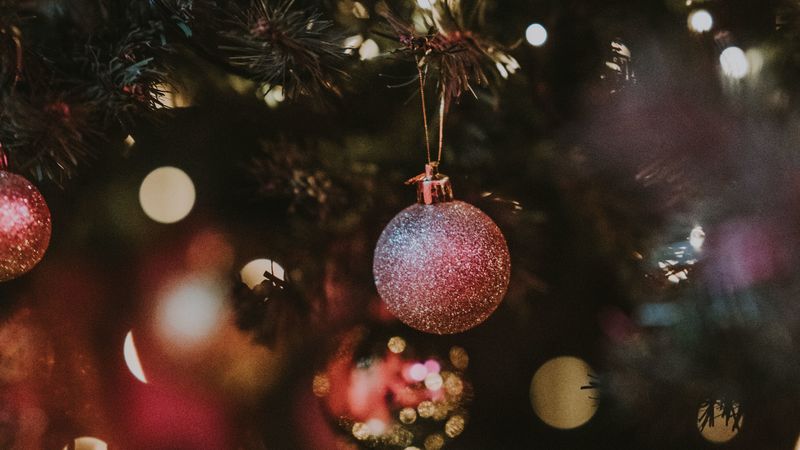 christmas toy, new year, christmas, decoration, glare, bokeh, 4k