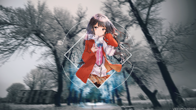 anime girls, anime, picture-in-picture
