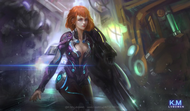 artwork, fantasy girl, fantasy art