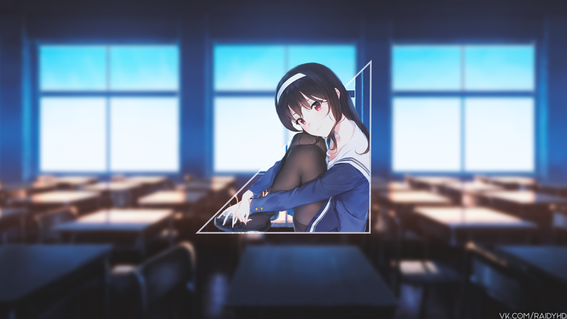 anime girls, anime, picture-in-picture, Kasumigaoka Utaha, Saenai Heroine no Sodatekata