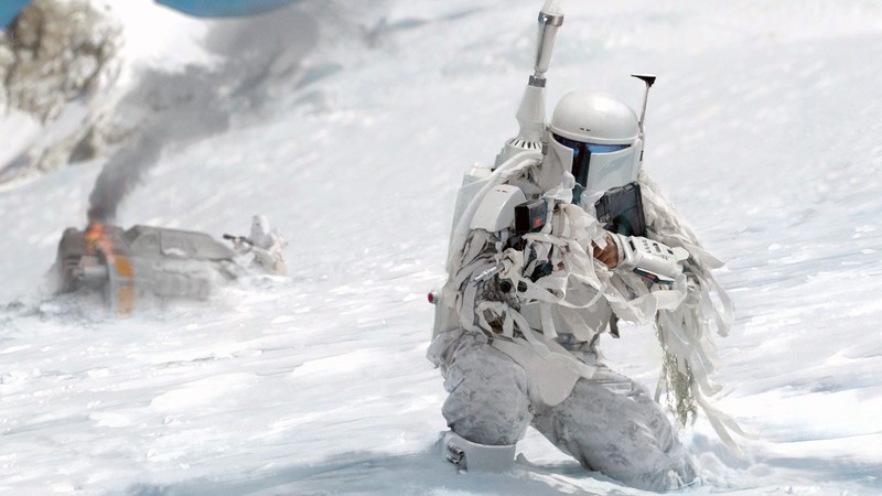 Star Wars, science fiction, artwork, snow, digital art