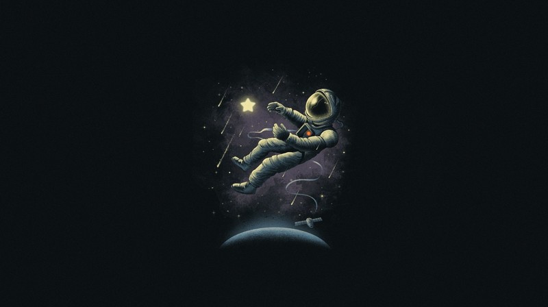 space, space art, artwork, astronaut