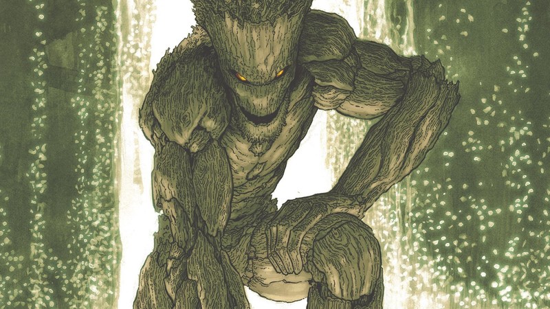 comics, comic books, comic art, Marvel Comics, Groot, green, Guardians of the Galaxy