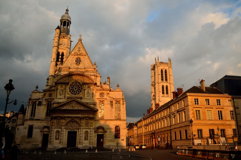 France, Paris, church, religion, dusk, sunset, Europe