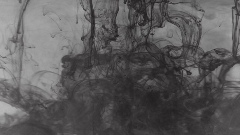 paint, liquid, bw, clots, 4k