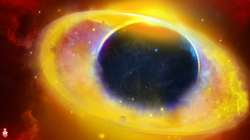 planet, Flame Nebula, space, space art, digital art