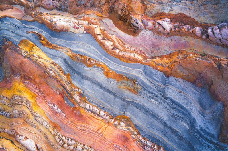 aerial view, landscape, rock, texture
