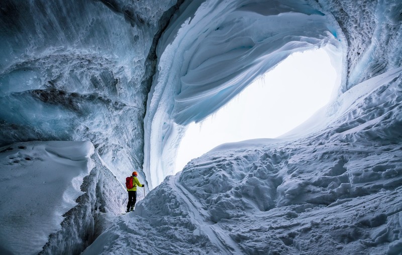 cave, ice, nature, snow