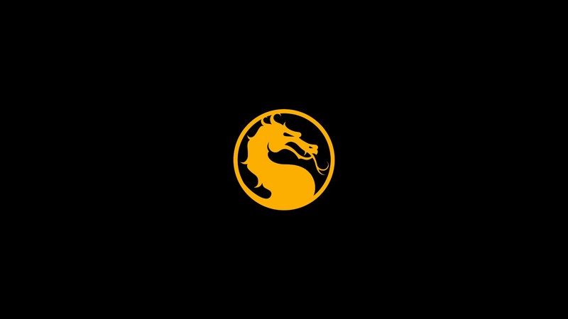 Mortal Kombat 11, logo, Mortal Kombat, minimalism, simple background, black background
