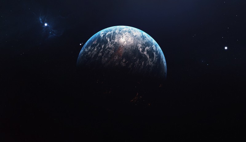 planet, space, space art, digital art