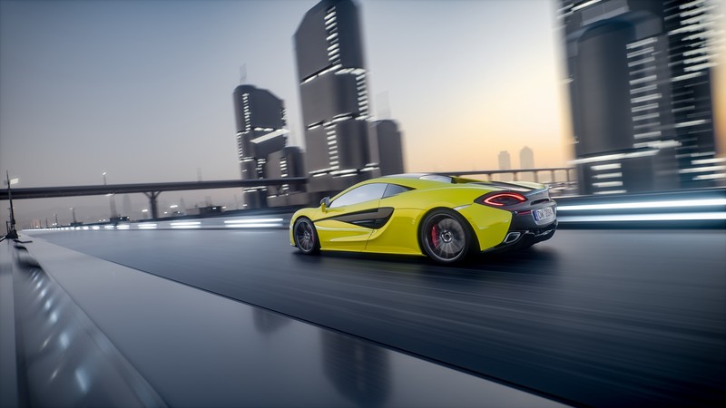 yellow cars, road, supercars, McLaren, McLaren 570S, car, city, vehicle
