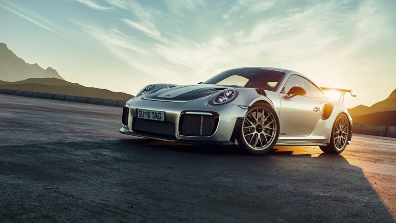 Porsche 911 GT2 RS, Porsche, car, silver cars, vehicle