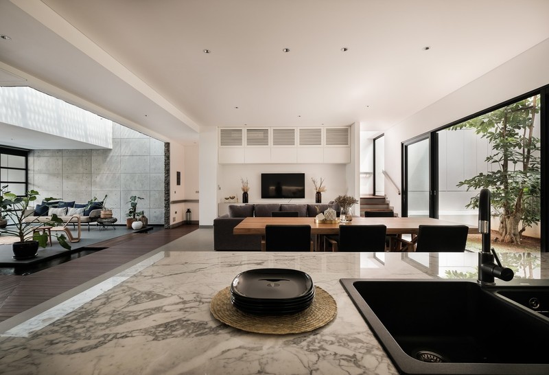 modern, interior, kitchen