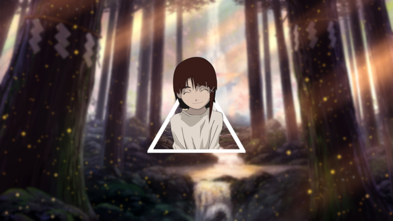 anime, Serial Experiments Lain, triangle, picture-in-picture