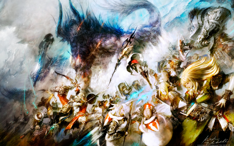 Final Fantasy XIV: A Realm Reborn, video games, video game art, game art, fantasy art, digital art, cyan