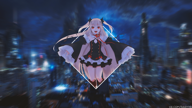 anime, anime girls, picture-in-picture, Krul Tepes, Owari No Seraph