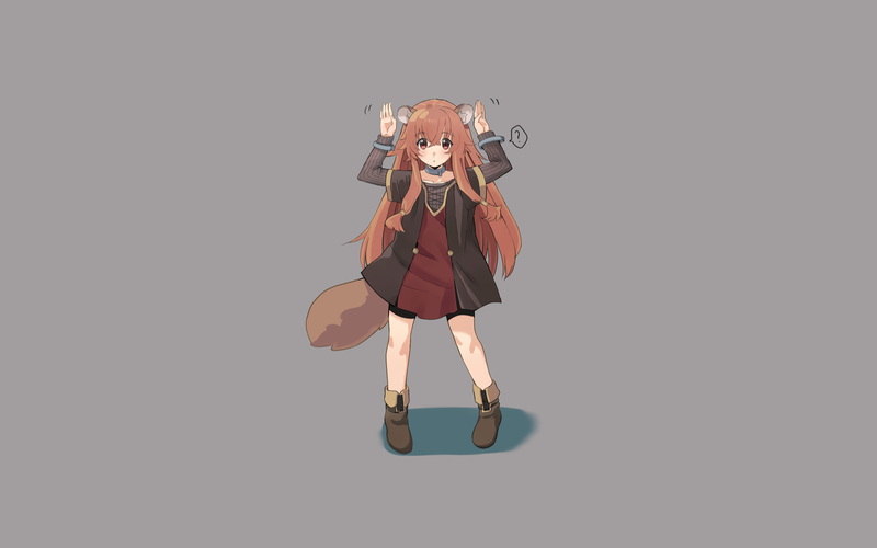 simple background, anime, anime girls, Raphtalia, Tate no Yuusha no Nariagari