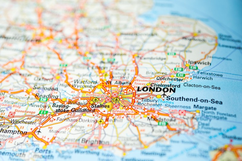 London, map, colorful, England, UK, depth of field, Brighton