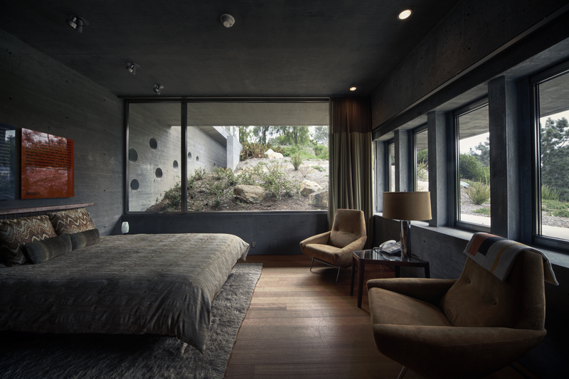 modern, interior, interior design, room, bedroom, window, armchair, bed