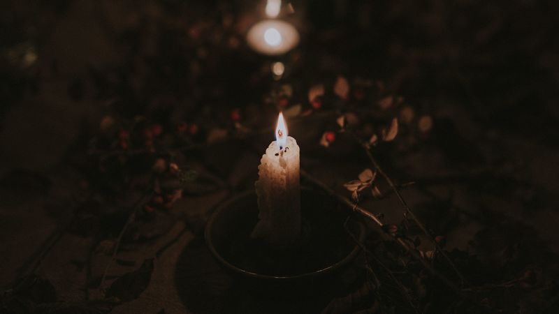 candle, wax, wick, dark, blur, 4k
