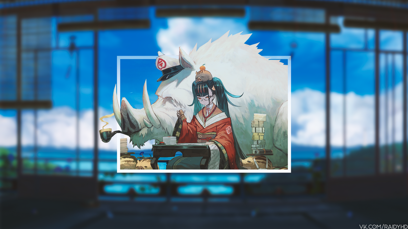 anime girls, anime, picture-in-picture