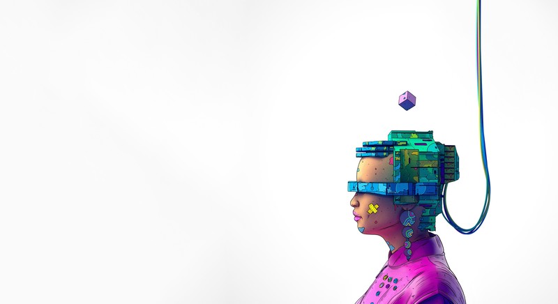 futuristic, white background, women, simple background, artwork