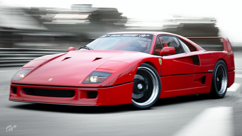 car, Ferrari, Gran Turismo, Italy, red, F40, Ferrari F40, pop-up headlights
