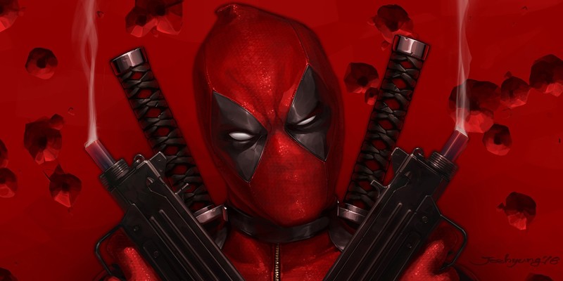 artwork, weapon, Deadpool, antiheroes
