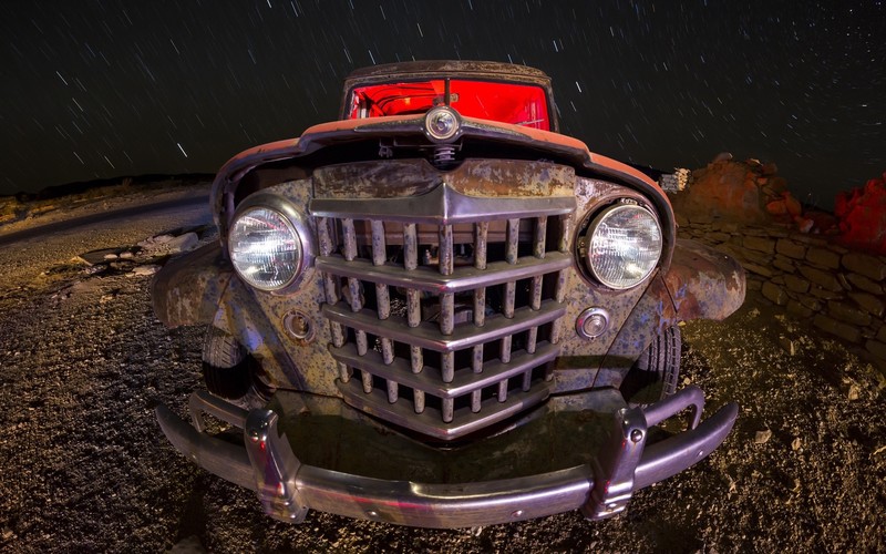 night sky, car, vehicle