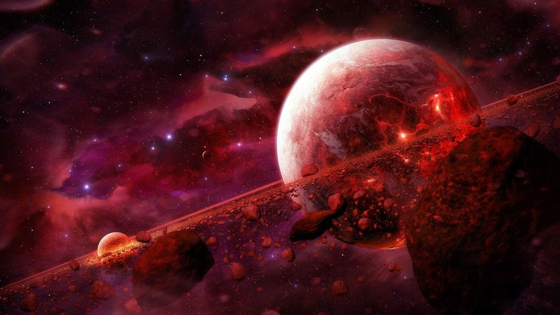space, space art, planet, digital art