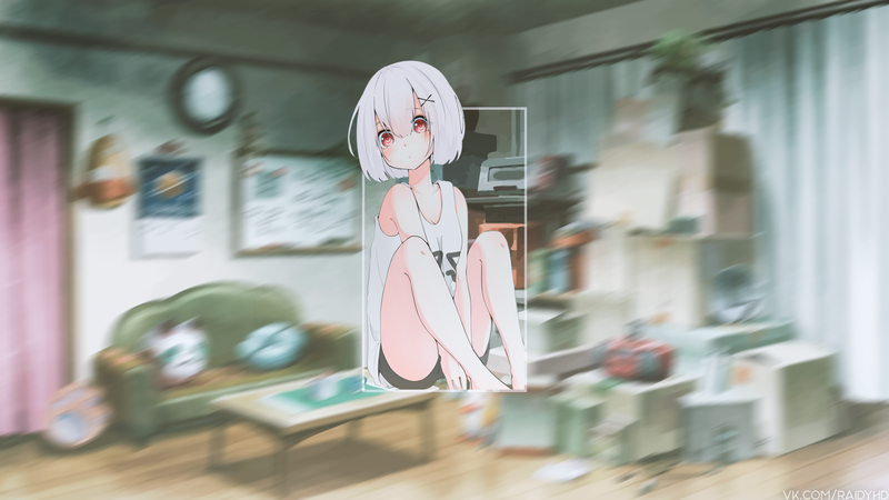 anime, anime girls, picture-in-picture